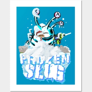 Frozen Slug - "North Pole" Santa Was here 😌 Posters and Art